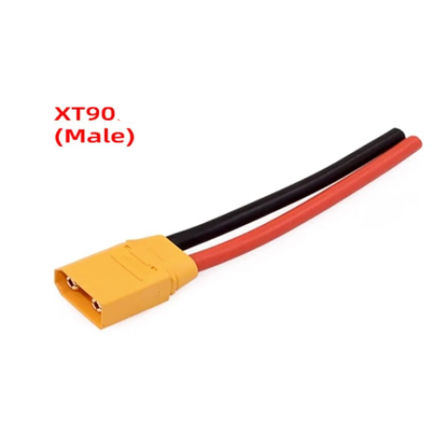 Amass XT90 12AWG LiPo Pigtail - male