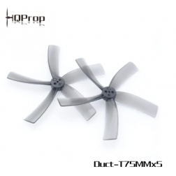 HQProp Duct-T75MMX5 for Cinewhoop Grey (2CW+2CCW)-Poly Carbonate