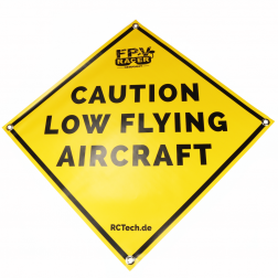 Startmatte 'Caution low flying aircraft'